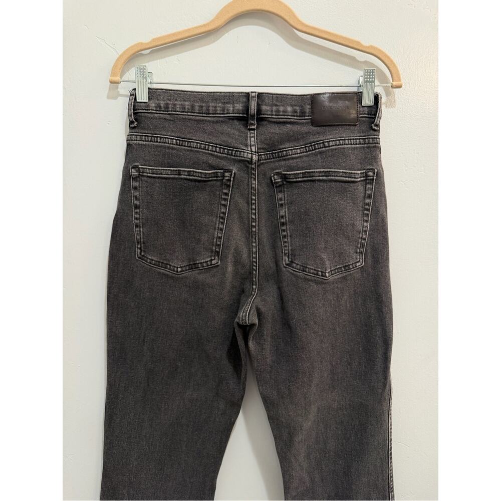 Everlane THE ORIGINAL CHEEKY JEAN Bootcut Washed Black High Rise Cropped Size 29 - Picture 8 of 9